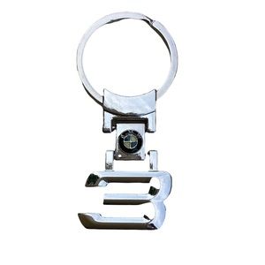 Stainless BMW 3 Keychain
